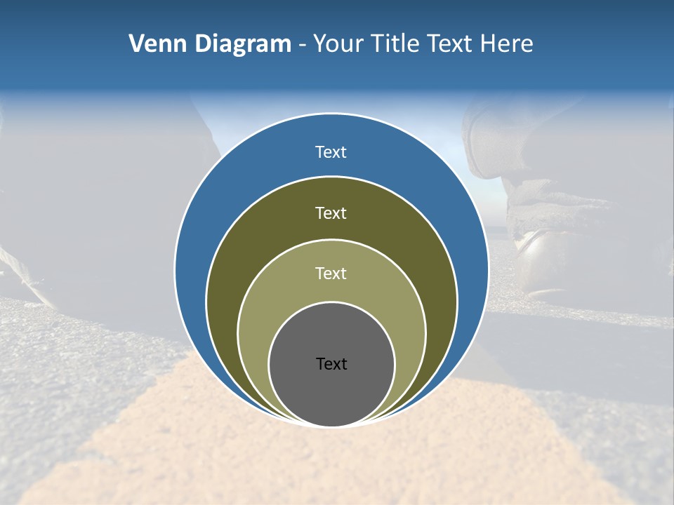 Sunlight Trail Lonely PowerPoint Template