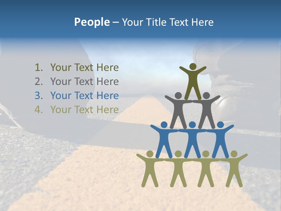 Sunlight Trail Lonely PowerPoint Template