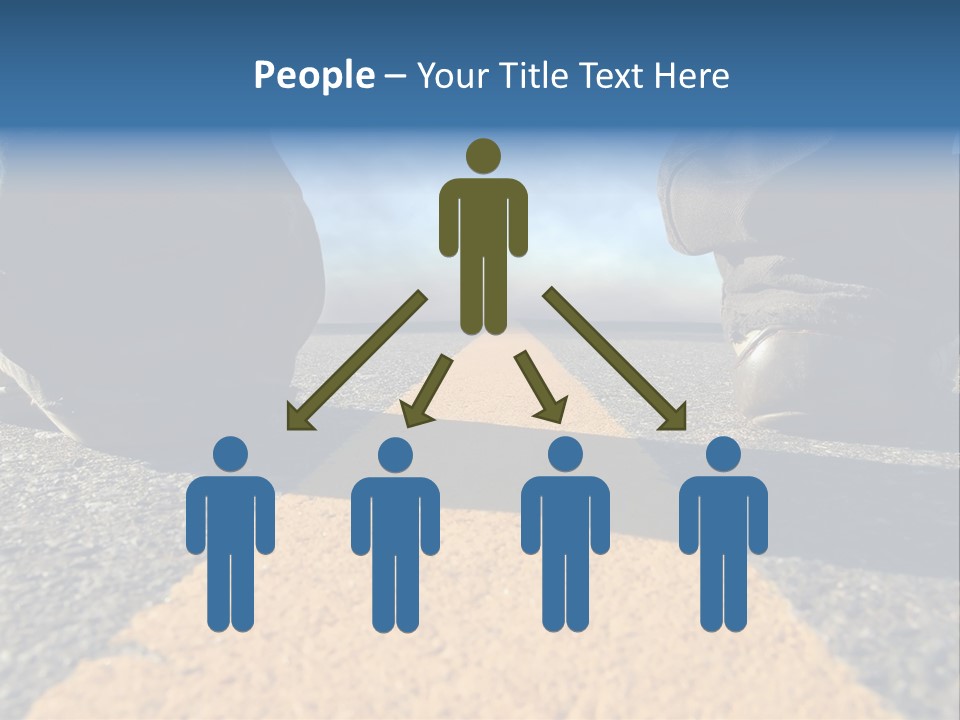 Sunlight Trail Lonely PowerPoint Template