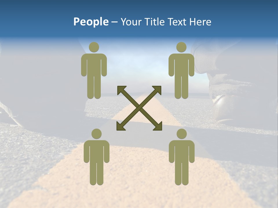 Sunlight Trail Lonely PowerPoint Template