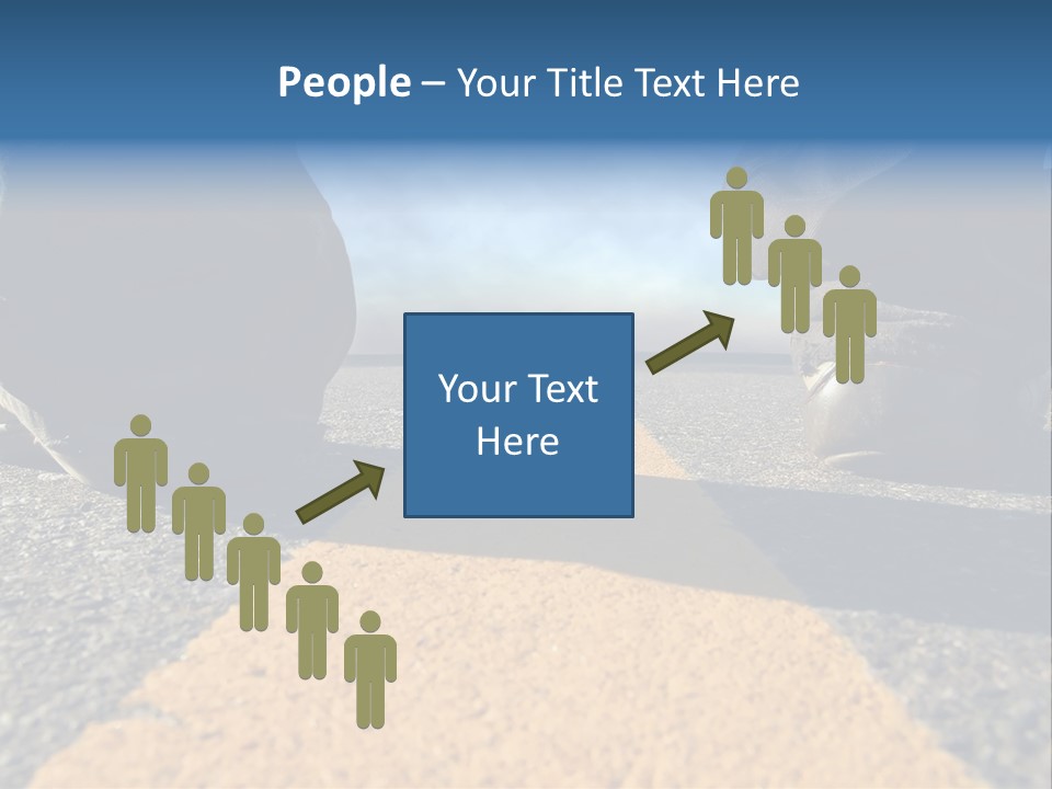 Sunlight Trail Lonely PowerPoint Template