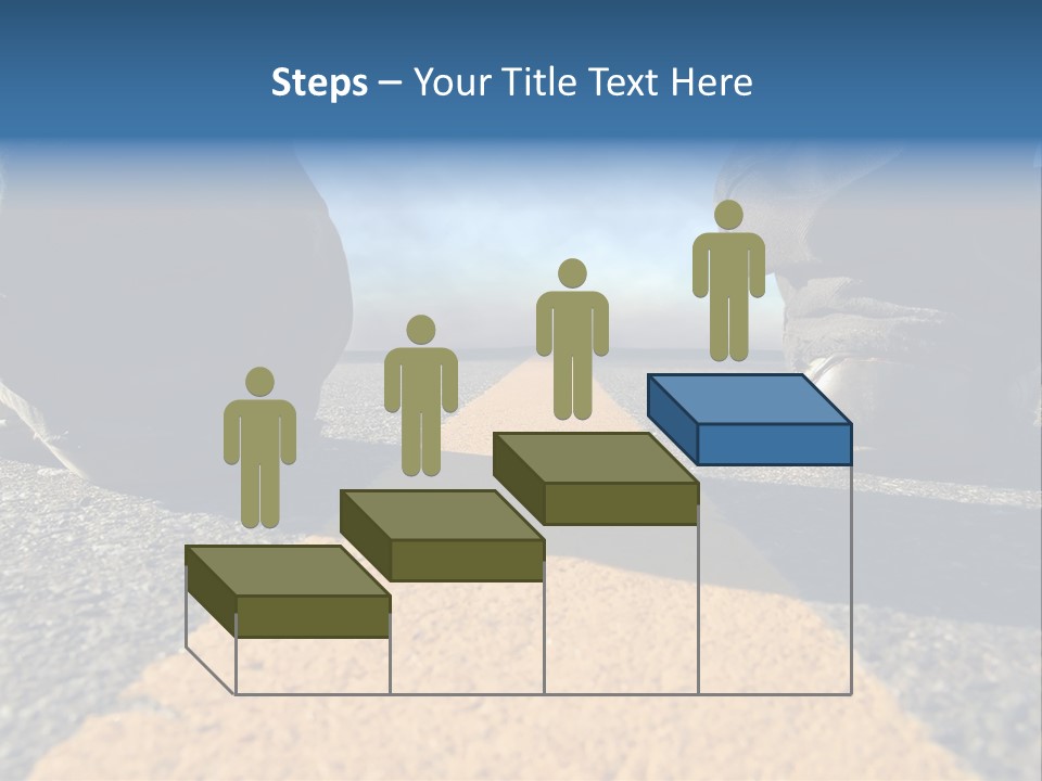 Sunlight Trail Lonely PowerPoint Template