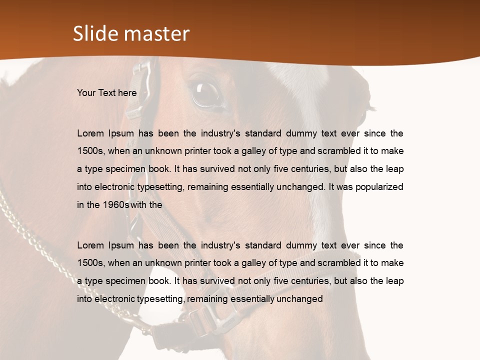 Brown Rural Pasture PowerPoint Template