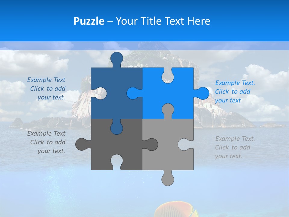 Sea Exotic Blue PowerPoint Template