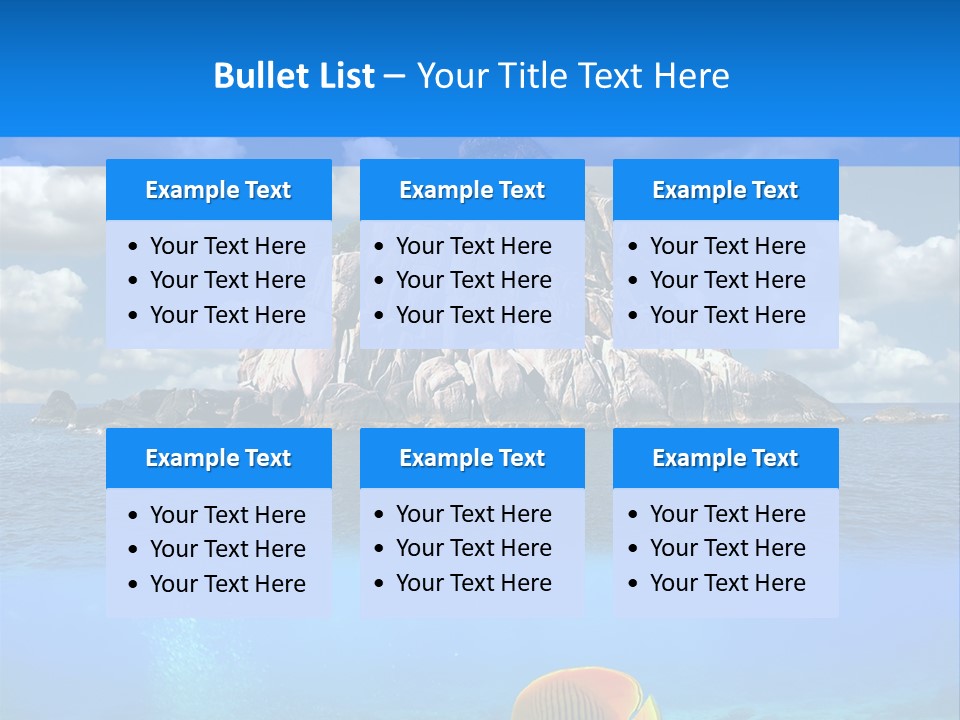 Sea Exotic Blue PowerPoint Template