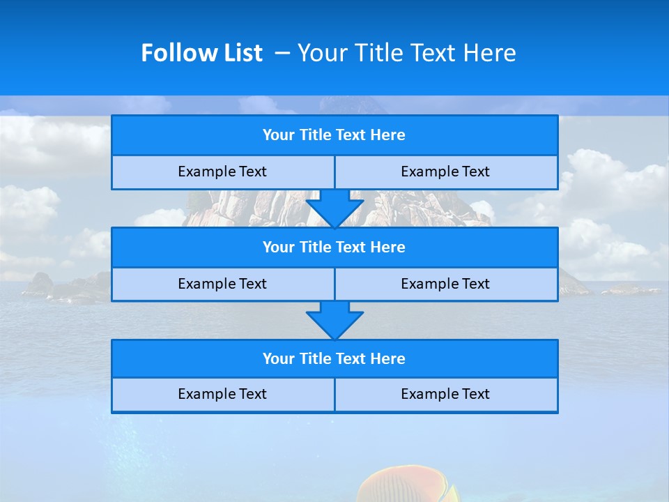 Sea Exotic Blue PowerPoint Template