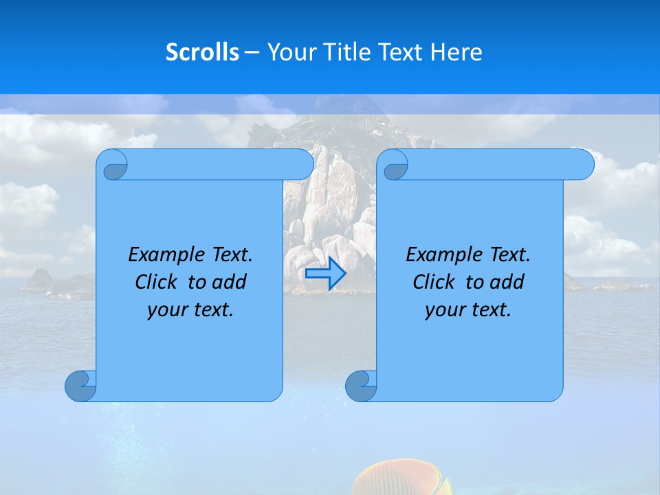 Sea Exotic Blue PowerPoint Template