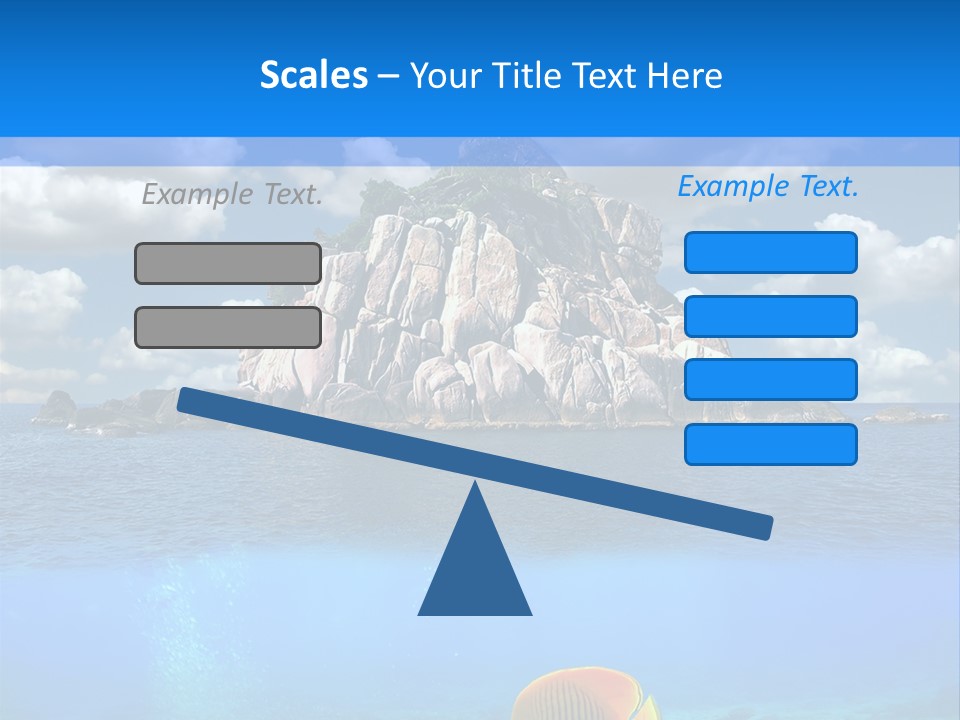 Sea Exotic Blue PowerPoint Template