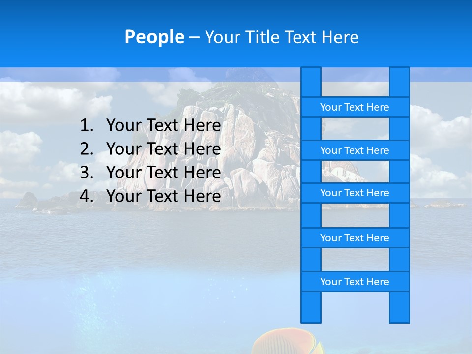 Sea Exotic Blue PowerPoint Template