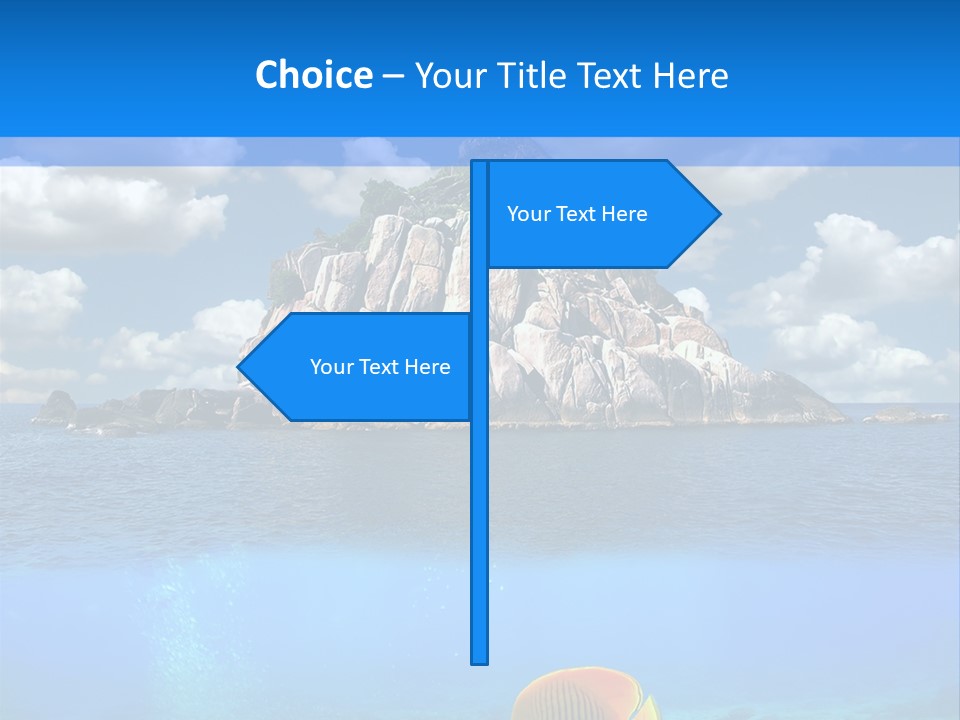 Sea Exotic Blue PowerPoint Template
