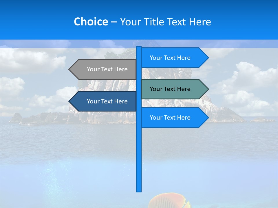 Sea Exotic Blue PowerPoint Template
