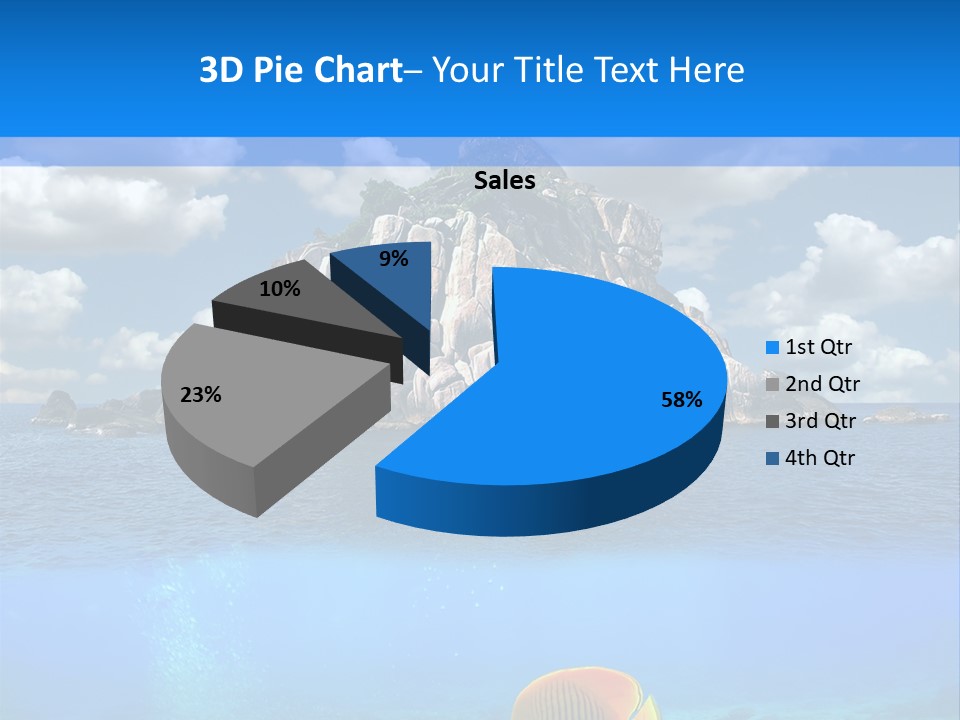 Sea Exotic Blue PowerPoint Template