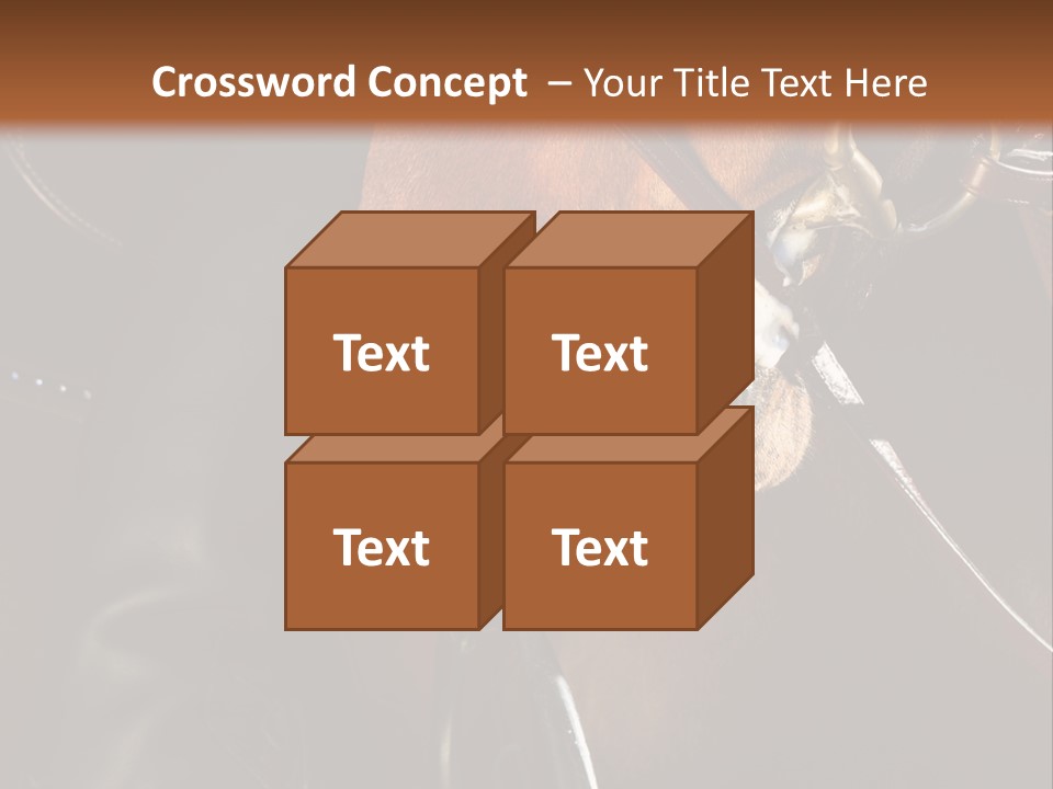 Saddle Equine Boots PowerPoint Template