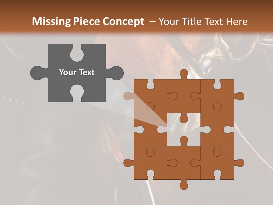 Saddle Equine Boots PowerPoint Template