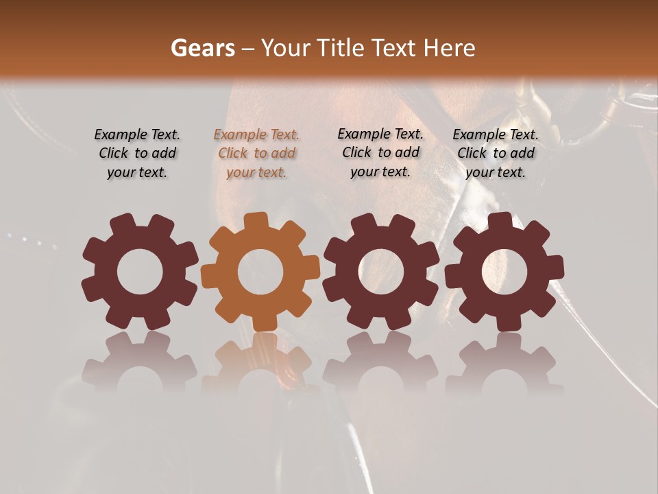 Saddle Equine Boots PowerPoint Template