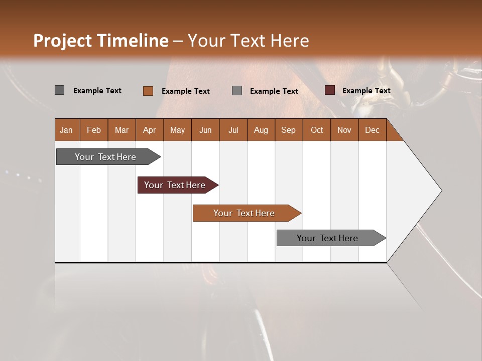 Saddle Equine Boots PowerPoint Template