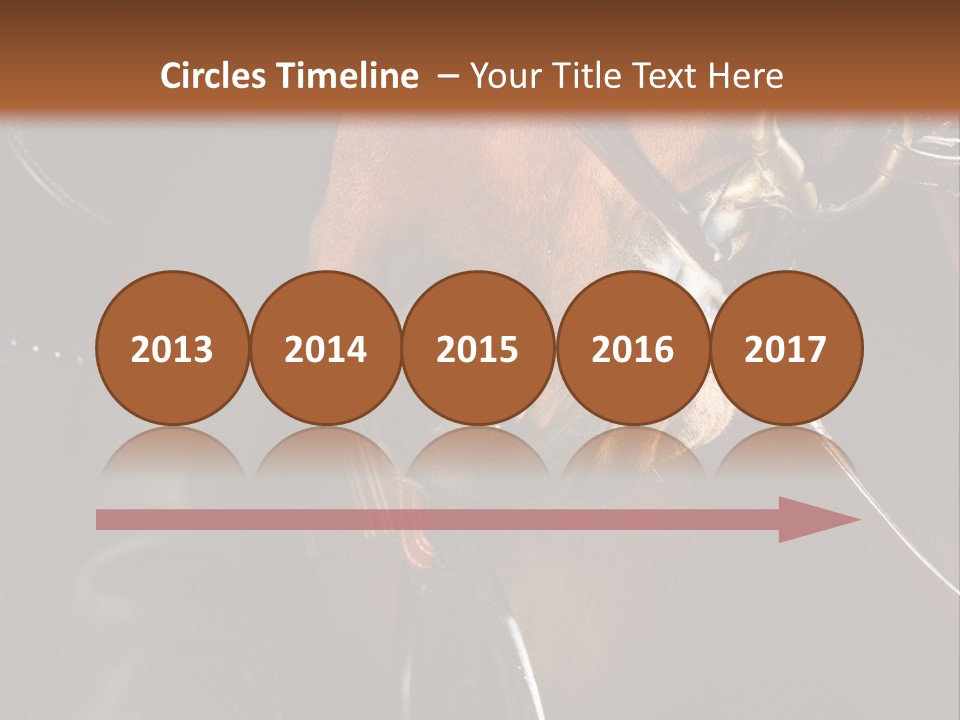 Saddle Equine Boots PowerPoint Template