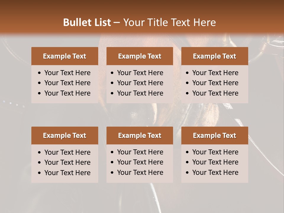 Saddle Equine Boots PowerPoint Template