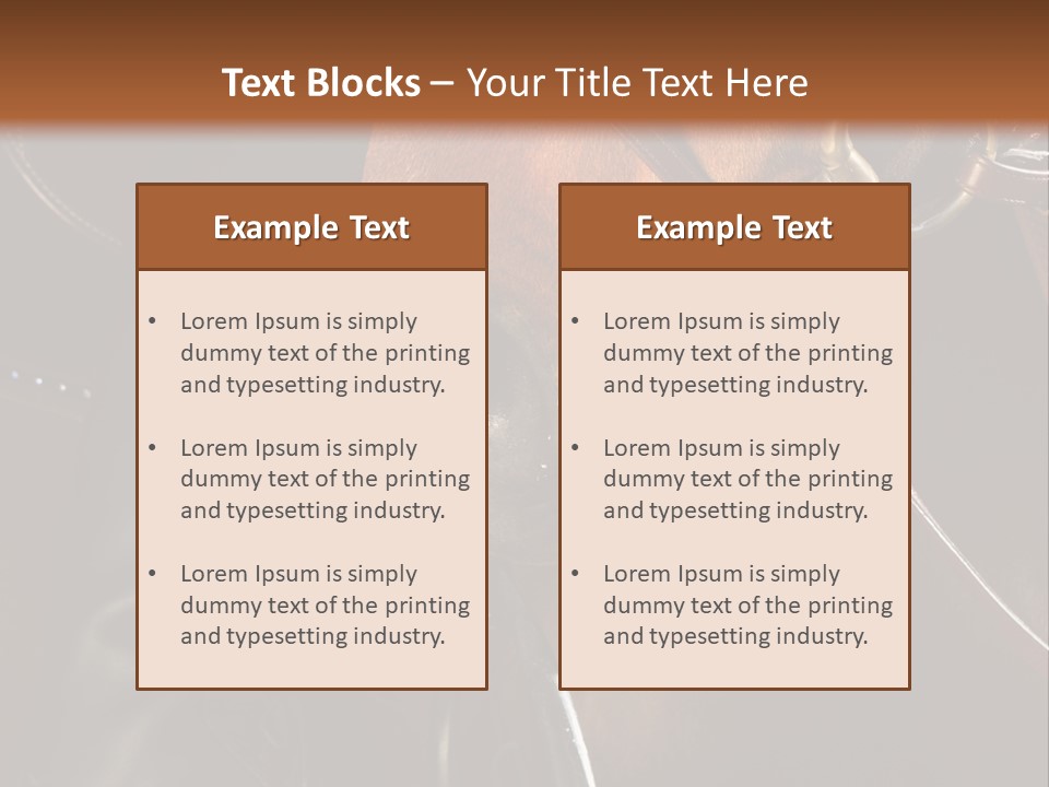 Saddle Equine Boots PowerPoint Template