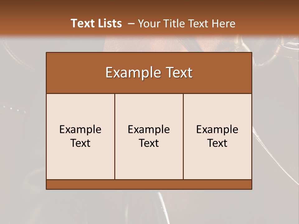 Saddle Equine Boots PowerPoint Template