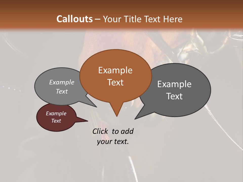 Saddle Equine Boots PowerPoint Template