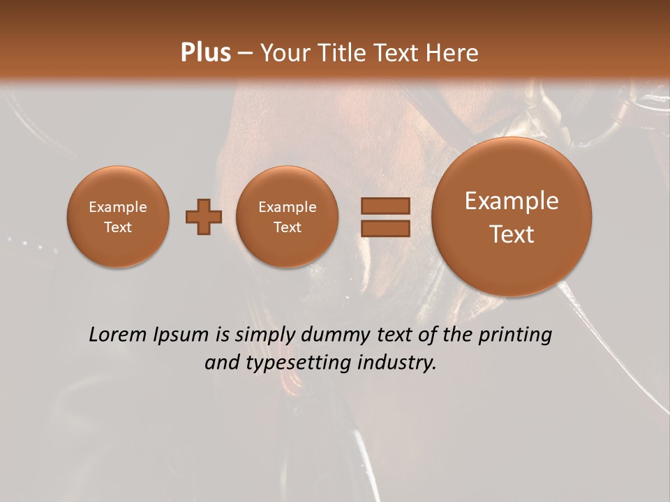 Saddle Equine Boots PowerPoint Template