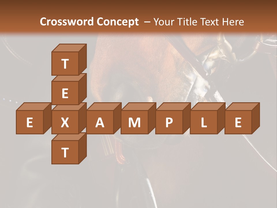 Saddle Equine Boots PowerPoint Template