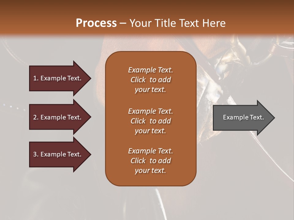 Saddle Equine Boots PowerPoint Template