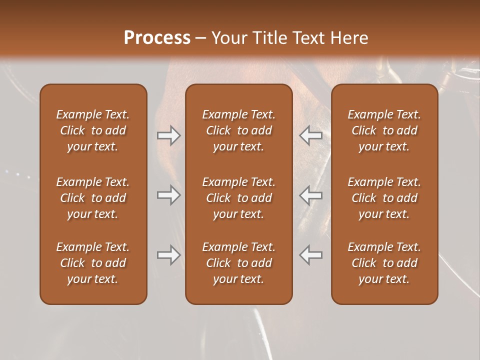 Saddle Equine Boots PowerPoint Template