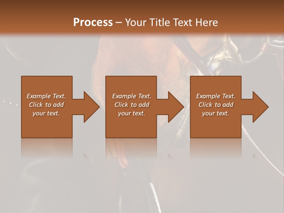 Saddle Equine Boots PowerPoint Template