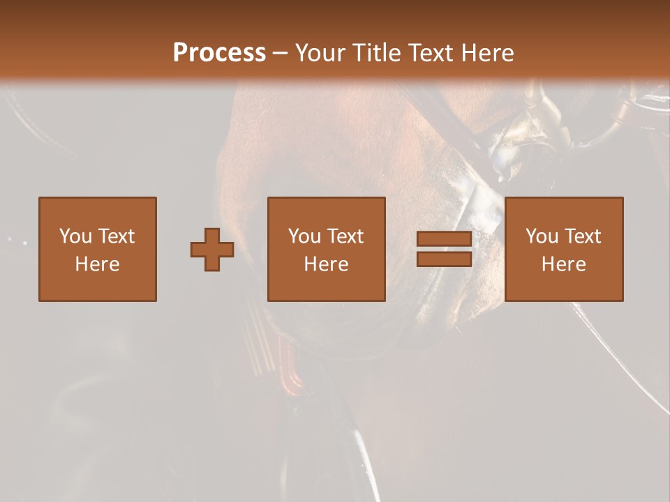Saddle Equine Boots PowerPoint Template