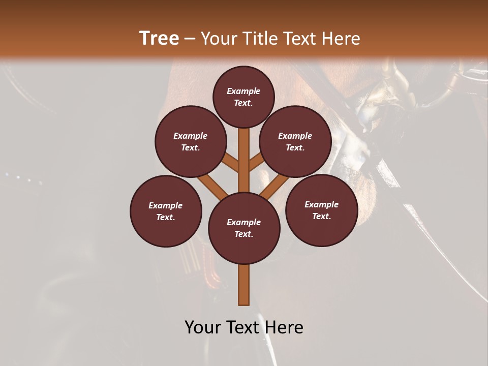 Saddle Equine Boots PowerPoint Template