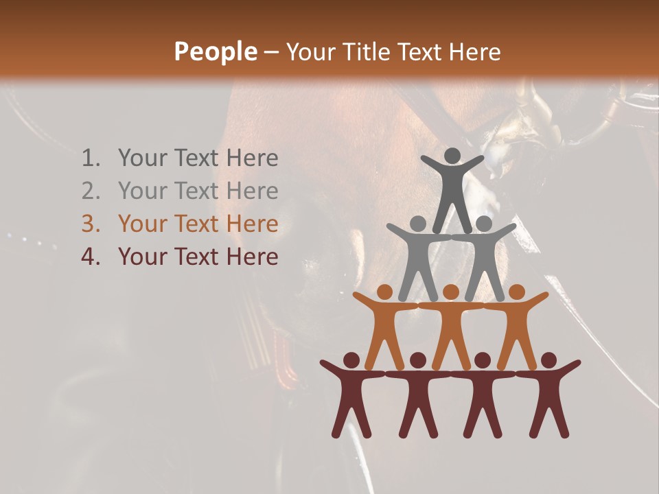 Saddle Equine Boots PowerPoint Template