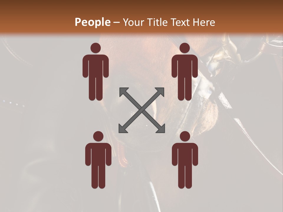 Saddle Equine Boots PowerPoint Template