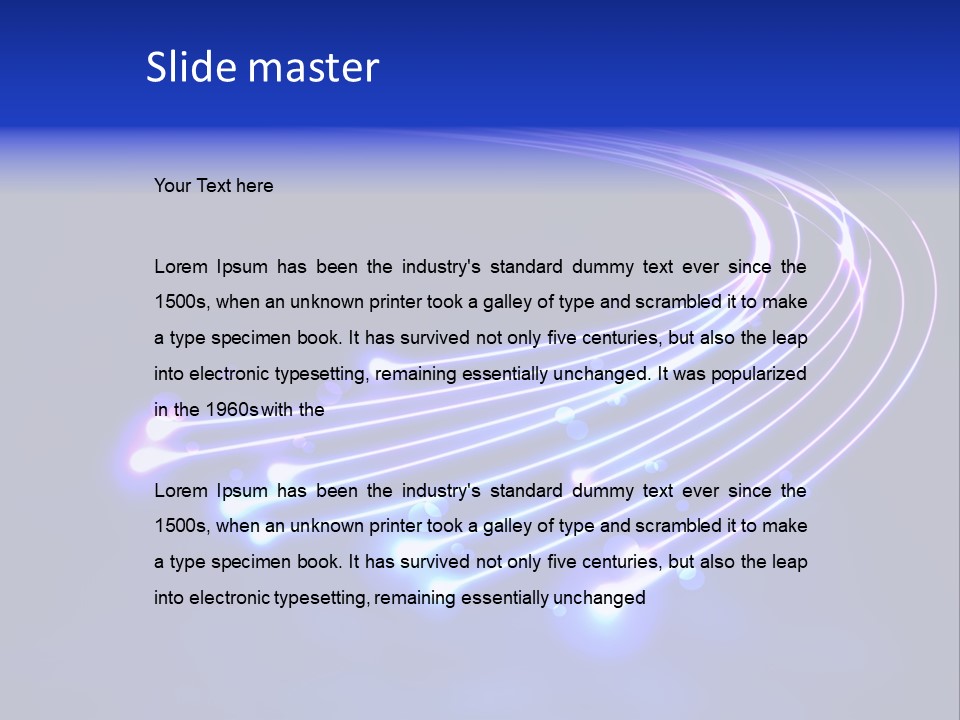 Luminescence Fantasy Point PowerPoint Template