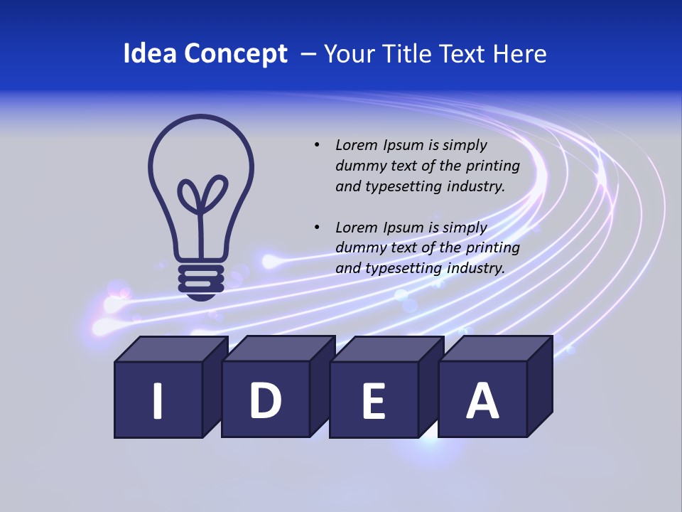 Luminescence Fantasy Point PowerPoint Template