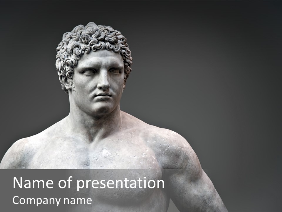 Hercules Strong Biceps PowerPoint Template