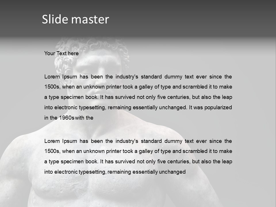 Hercules Strong Biceps PowerPoint Template