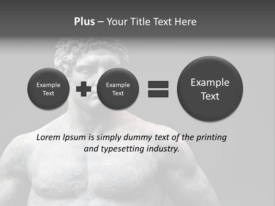 Hercules Strong Biceps PowerPoint Template
