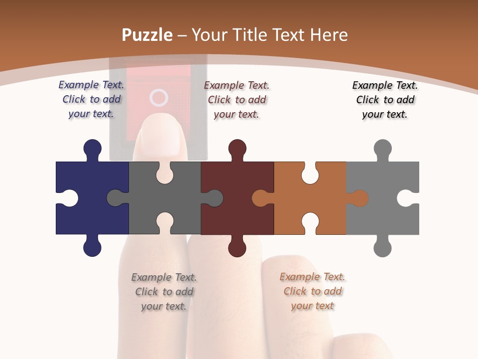 Man Electrical Control PowerPoint Template
