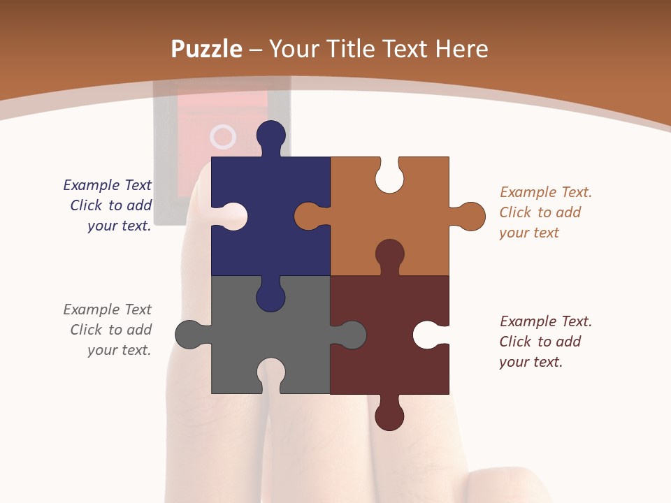 Man Electrical Control PowerPoint Template