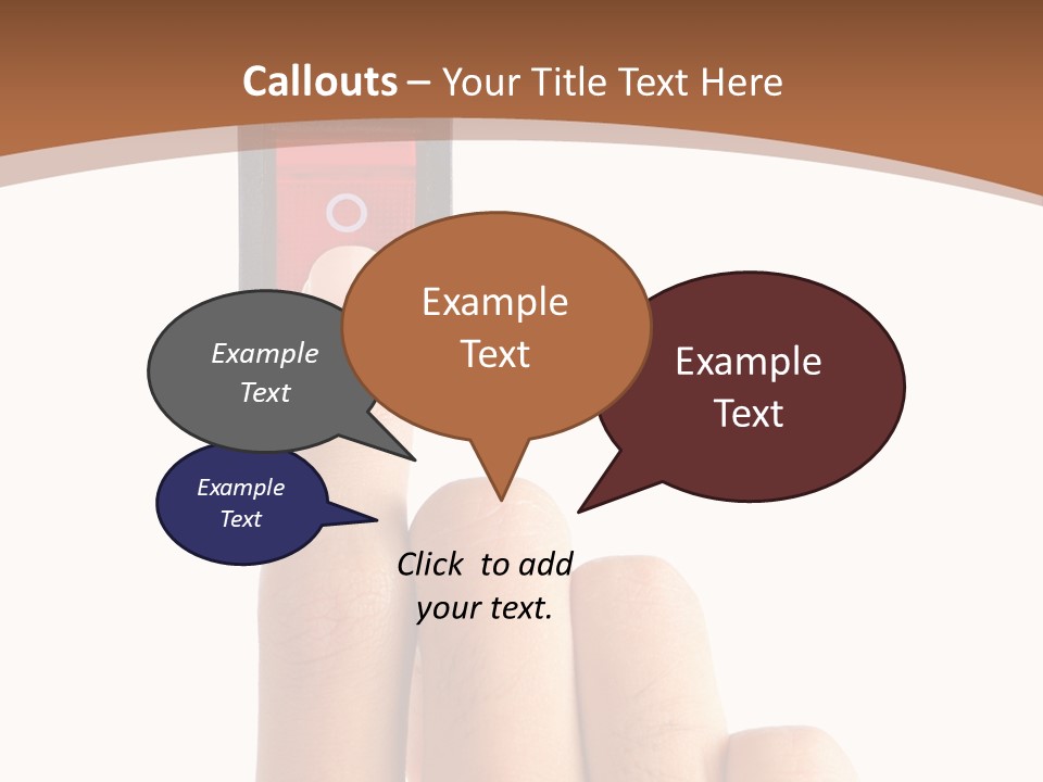 Man Electrical Control PowerPoint Template