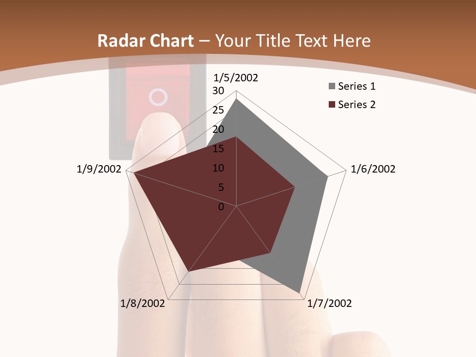 Man Electrical Control PowerPoint Template