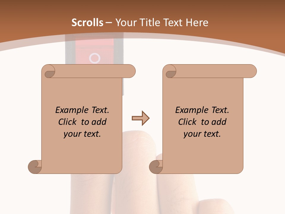 Man Electrical Control PowerPoint Template