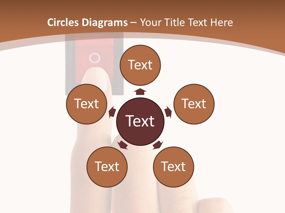 Man Electrical Control PowerPoint Template