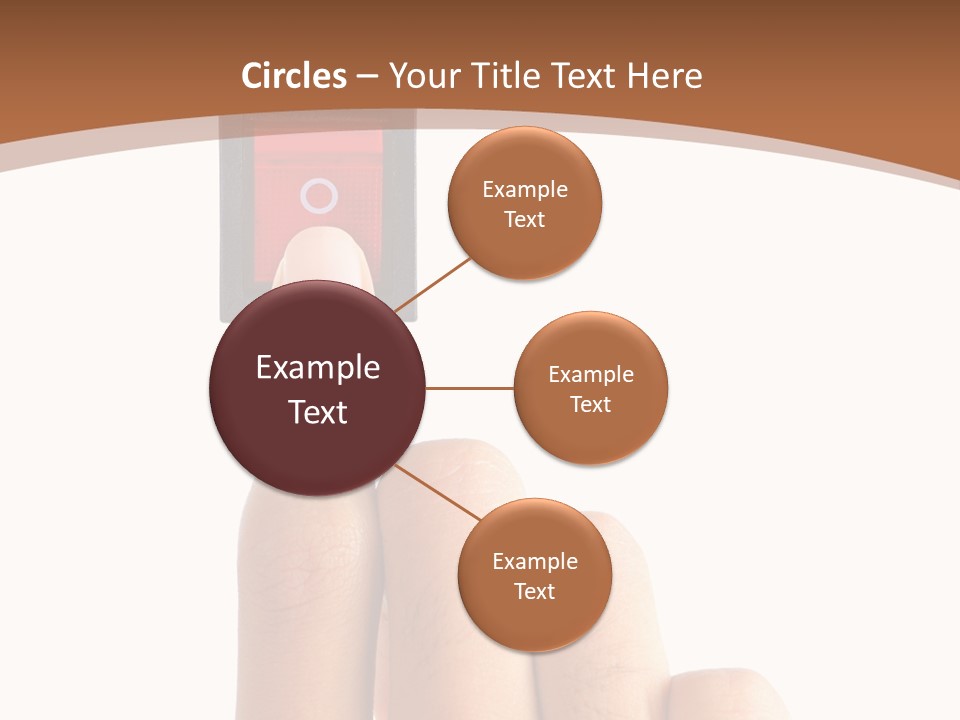 Man Electrical Control PowerPoint Template