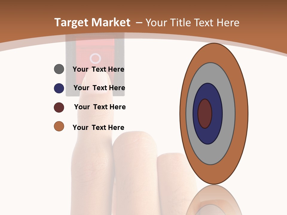 Man Electrical Control PowerPoint Template