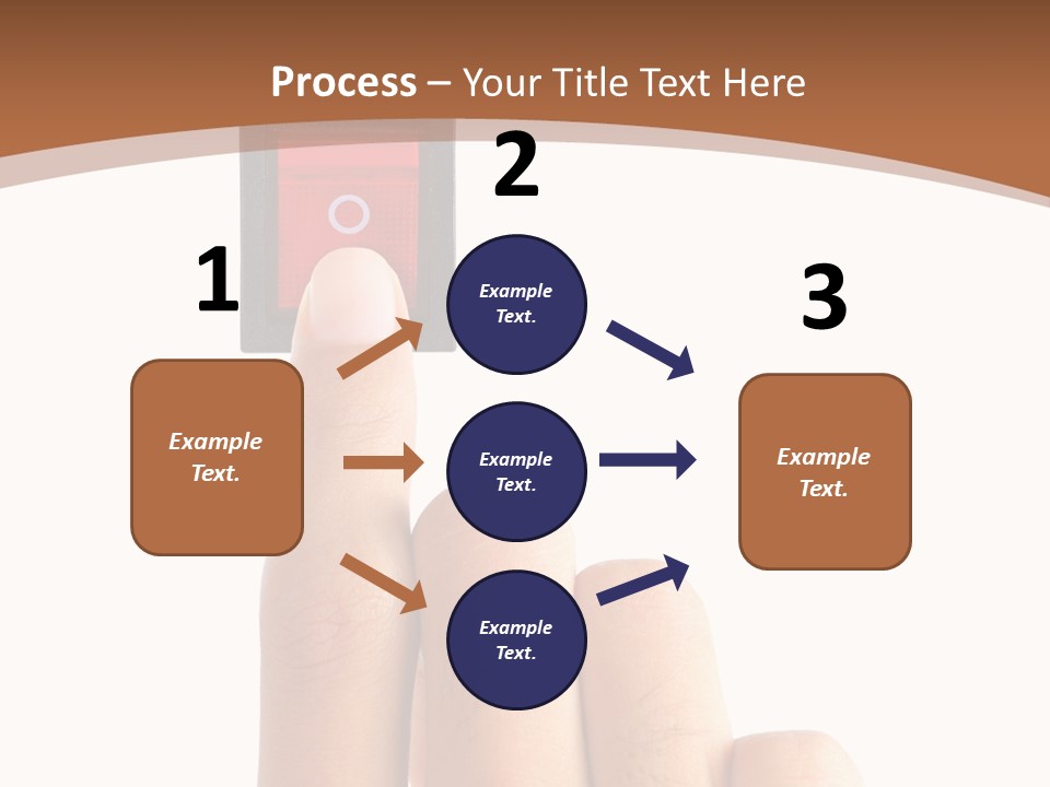 Man Electrical Control PowerPoint Template