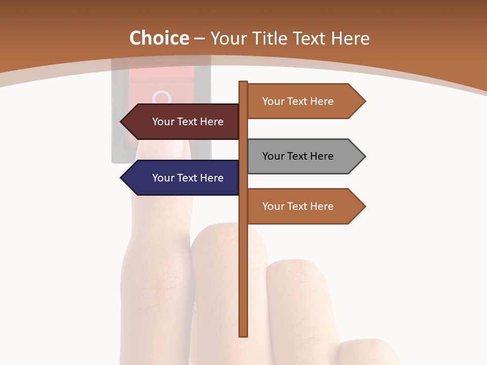 Man Electrical Control PowerPoint Template