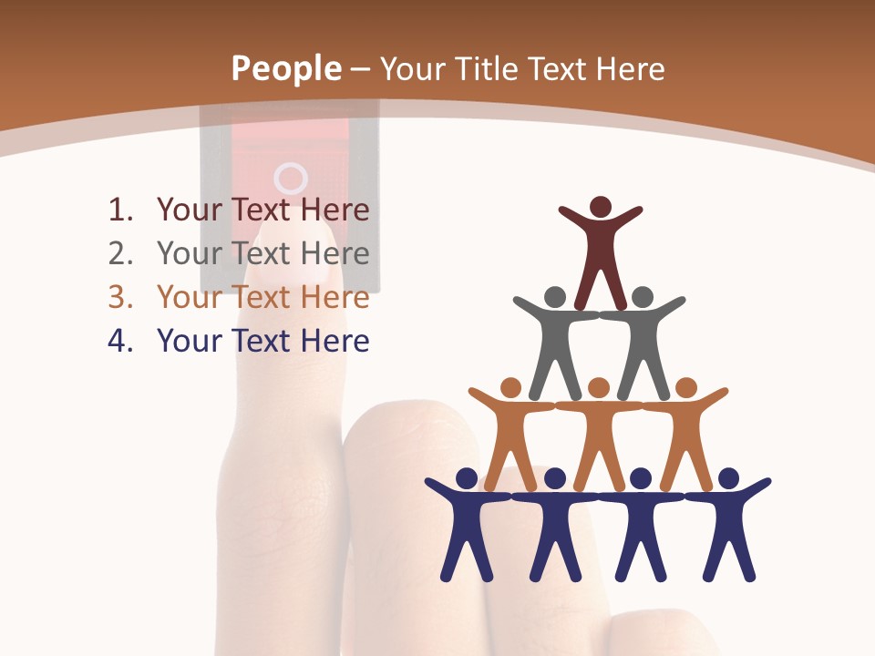 Man Electrical Control PowerPoint Template